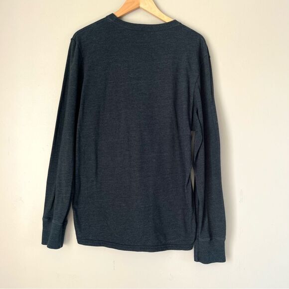 Y2K AE Outfitters Dark Gray Long Sleeve Graphic Men’s Tee T Shirt SZ XL - Picture 2 of 9